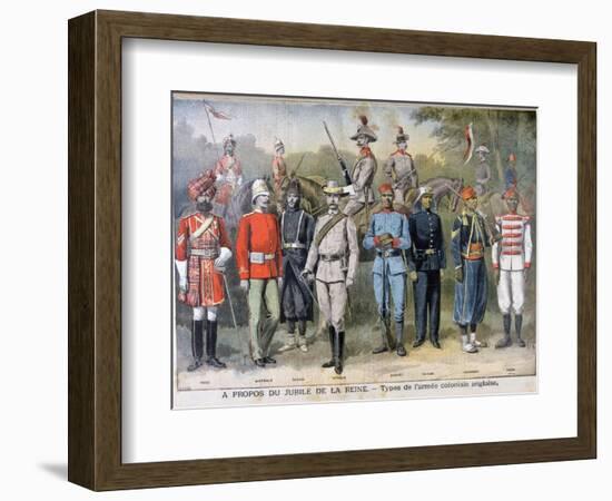 Military Uniforms of the British Colonial Army, 1897-Henri Meyer-Framed Giclee Print