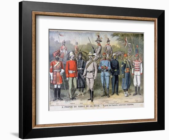 Military Uniforms of the British Colonial Army, 1897-Henri Meyer-Framed Giclee Print