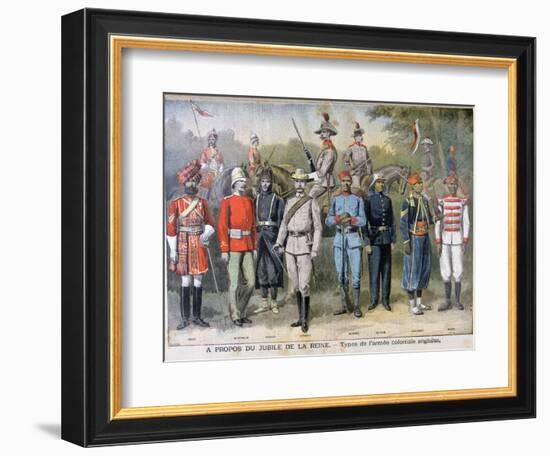 Military Uniforms of the British Colonial Army, 1897-Henri Meyer-Framed Giclee Print