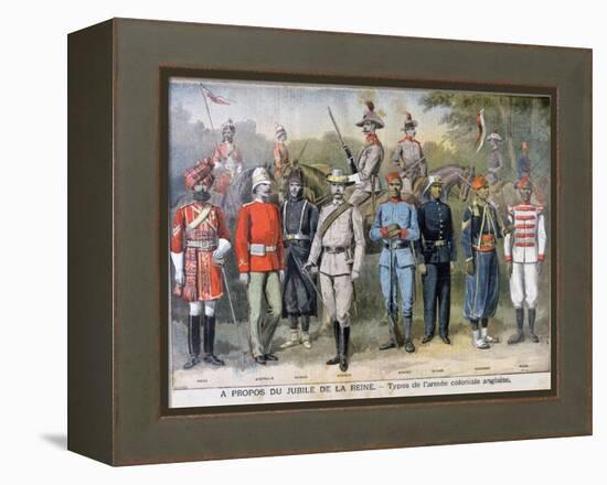 Military Uniforms of the British Colonial Army, 1897-Henri Meyer-Framed Premier Image Canvas