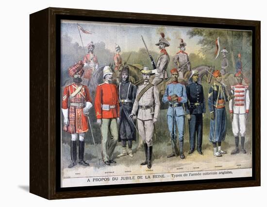 Military Uniforms of the British Colonial Army, 1897-Henri Meyer-Framed Premier Image Canvas