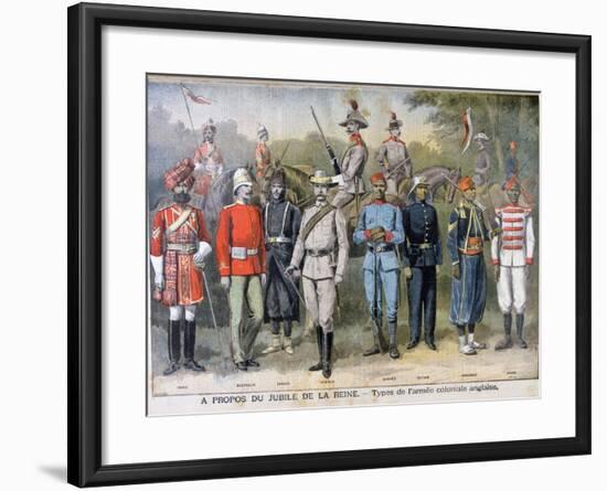 Military Uniforms of the British Colonial Army, 1897-Henri Meyer-Framed Giclee Print