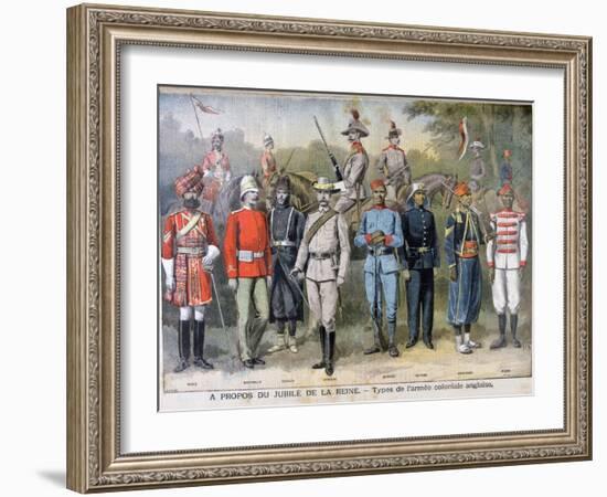 Military Uniforms of the British Colonial Army, 1897-Henri Meyer-Framed Giclee Print