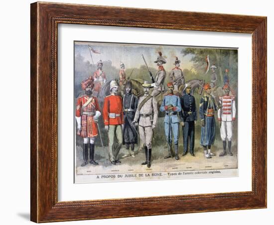 Military Uniforms of the British Colonial Army, 1897-Henri Meyer-Framed Giclee Print