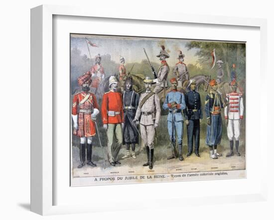 Military Uniforms of the British Colonial Army, 1897-Henri Meyer-Framed Giclee Print