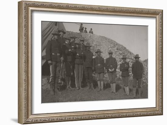 Militia At Cripple Creek, Colorado 1903-null-Framed Art Print