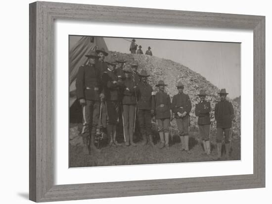 Militia At Cripple Creek, Colorado 1903-null-Framed Art Print
