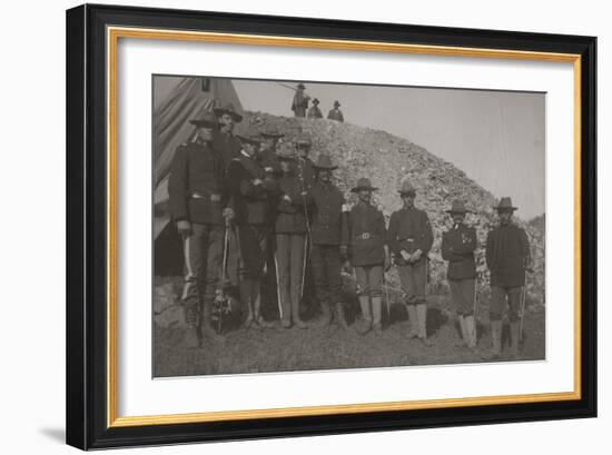 Militia At Cripple Creek, Colorado 1903-null-Framed Art Print