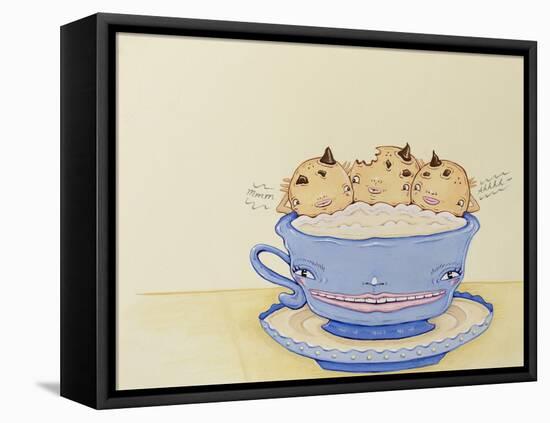 Milk and Cookies-Danielle O'Malley-Framed Stretched Canvas