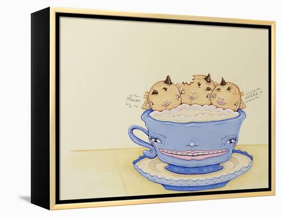 Milk and Cookies-Danielle O'Malley-Framed Stretched Canvas