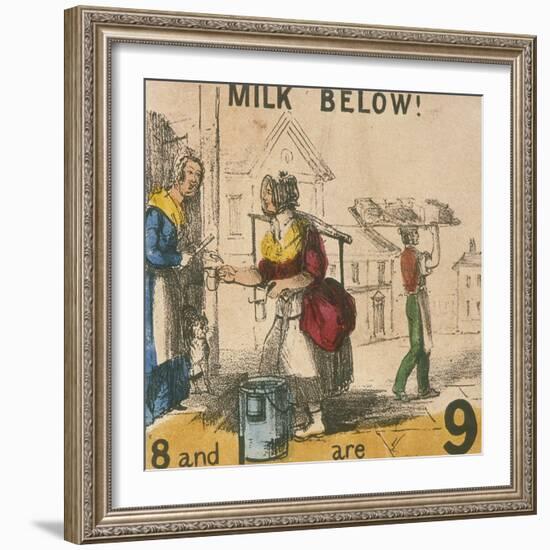 Milk Below!, Cries of London, C1840-TH Jones-Framed Giclee Print