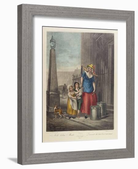 Milk Below Maids, Plate 2 from the 'Cries of London'-Francis Wheatley-Framed Giclee Print