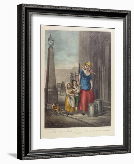 Milk Below Maids, Plate 2 from the 'Cries of London'-Francis Wheatley-Framed Giclee Print