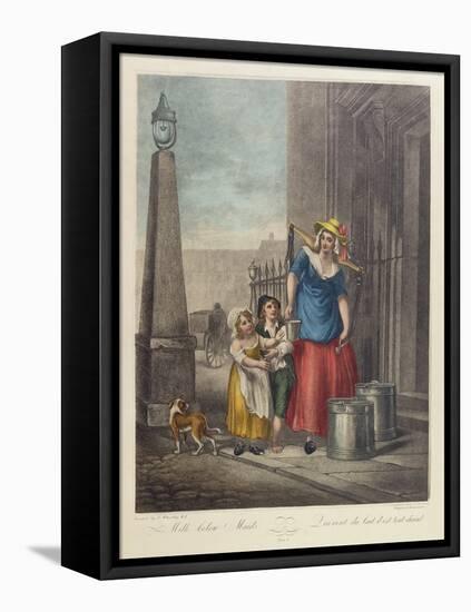 Milk Below Maids, Plate 2 from the 'Cries of London'-Francis Wheatley-Framed Premier Image Canvas