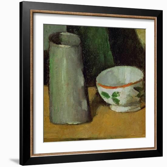 Milk Bowl and Jug, Around 1880-Paul Cézanne-Framed Giclee Print