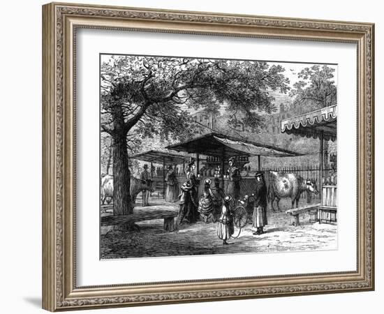 Milk Fair St James Park-J Greenaway-Framed Art Print