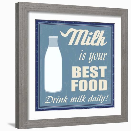 Milk Is Your Best Food-radubalint-Framed Art Print