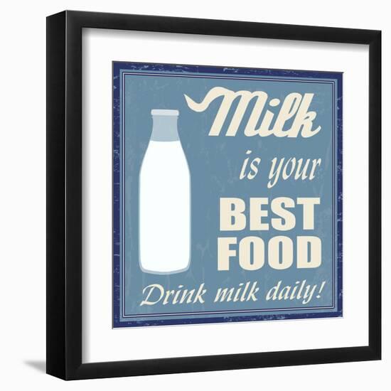 Milk Is Your Best Food-radubalint-Framed Art Print