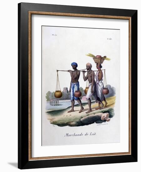 Milk Merchants, 1828-Marlet et Cie-Framed Giclee Print