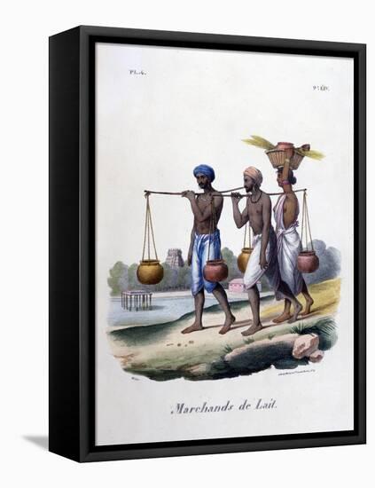 Milk Merchants, 1828-Marlet et Cie-Framed Premier Image Canvas