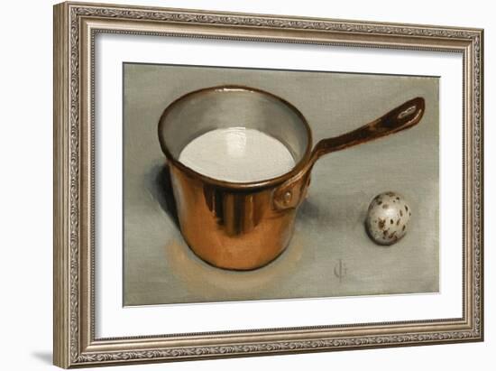 Milk Pan and Quail Egg, 2011-James Gillick-Framed Giclee Print