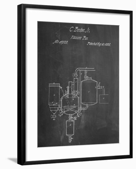 Milk Pasteurization Patent 1856-null-Framed Art Print