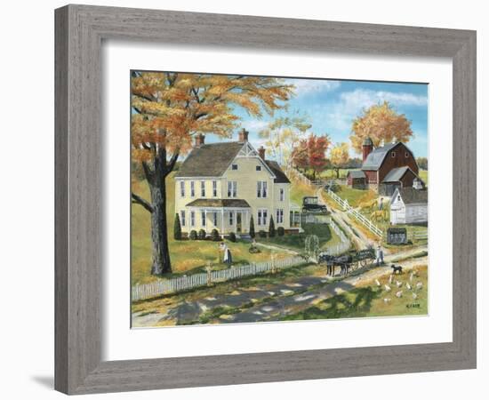 Milk Pick Up-Bob Fair-Framed Giclee Print