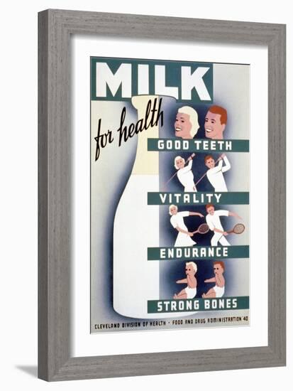 Milk Promotion-null-Framed Giclee Print