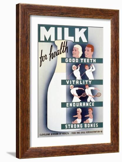 Milk Promotion-null-Framed Giclee Print