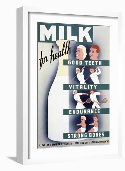 Milk Promotion-null-Framed Giclee Print