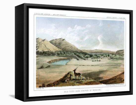 Milk River, Near Junction of Missouri, 1856-John Mix Stanley-Framed Premier Image Canvas