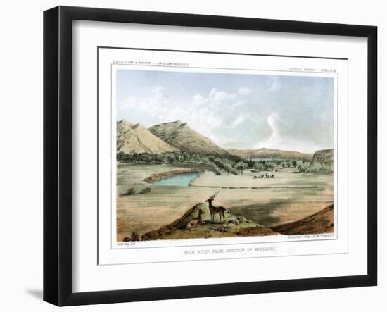 Milk River, Near Junction of Missouri, 1856-John Mix Stanley-Framed Giclee Print