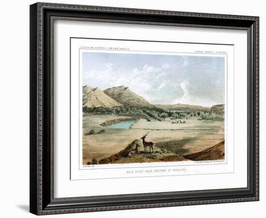 Milk River, Near Junction of Missouri, 1856-John Mix Stanley-Framed Giclee Print