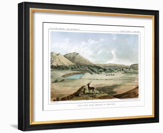 Milk River, Near Junction of Missouri, 1856-John Mix Stanley-Framed Giclee Print