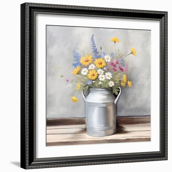 Milkcan Floral-Kimberly Allen-Framed Art Print