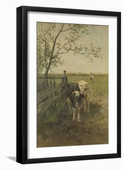 Milkcows-Anton Mauve-Framed Art Print