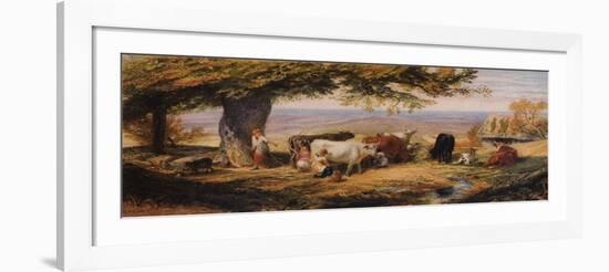 Milking in the Field, c1847-Samuel Palmer-Framed Giclee Print