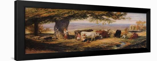 Milking in the Field, c1847-Samuel Palmer-Framed Giclee Print