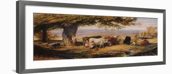 Milking in the Field, c1847-Samuel Palmer-Framed Giclee Print