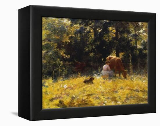 Milking Time, 1889-Charles Courtney Curran-Framed Premier Image Canvas