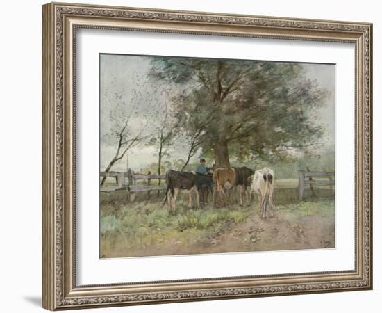 Milking Time, c1858-1888, (1906-7)-Anton Mauve-Framed Giclee Print