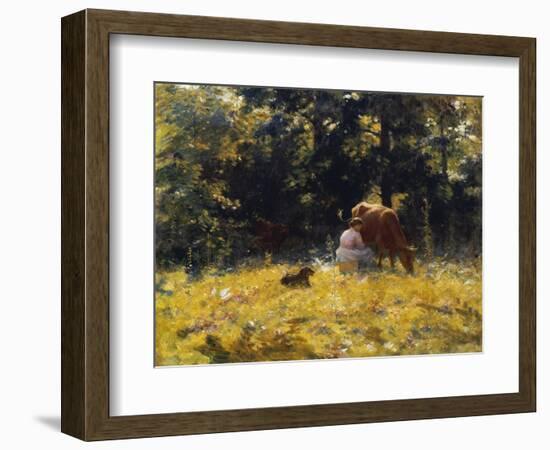 Milking Time-Charles Courtney Curran-Framed Giclee Print