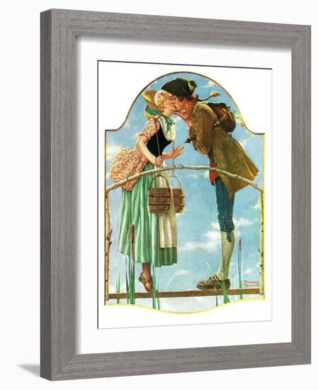 "Milkmaid", July 25,1931-Norman Rockwell-Framed Giclee Print