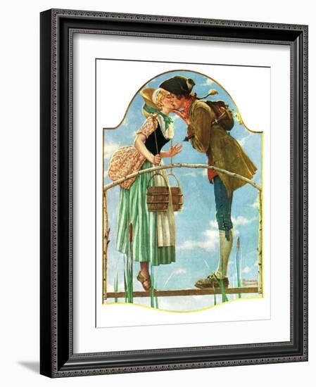 "Milkmaid", July 25,1931-Norman Rockwell-Framed Giclee Print