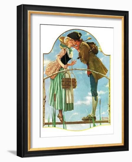 "Milkmaid", July 25,1931-Norman Rockwell-Framed Giclee Print