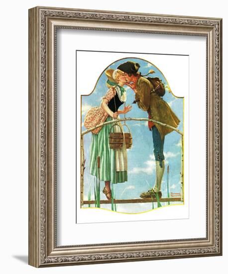 "Milkmaid", July 25,1931-Norman Rockwell-Framed Giclee Print