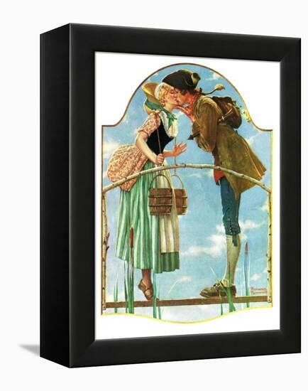 "Milkmaid", July 25,1931-Norman Rockwell-Framed Premier Image Canvas