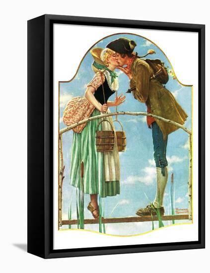 "Milkmaid", July 25,1931-Norman Rockwell-Framed Premier Image Canvas