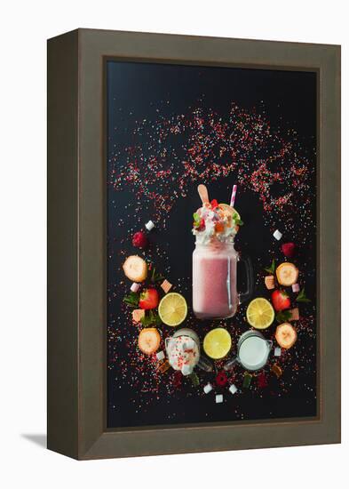 Milkshake Vignette-Dina Belenko-Framed Premier Image Canvas