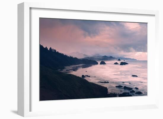 Milky and Stormy Morning at Cannon Beach, Oregon Coast-Vincent James-Framed Photographic Print